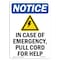 Signmission Safety Sign, OSHA Notice, 24" Height, Rigid Plastic, In Case Of Emergency Sign With Symbol, Portrait OS-NS-P-1824-V-13671 - alternate 1